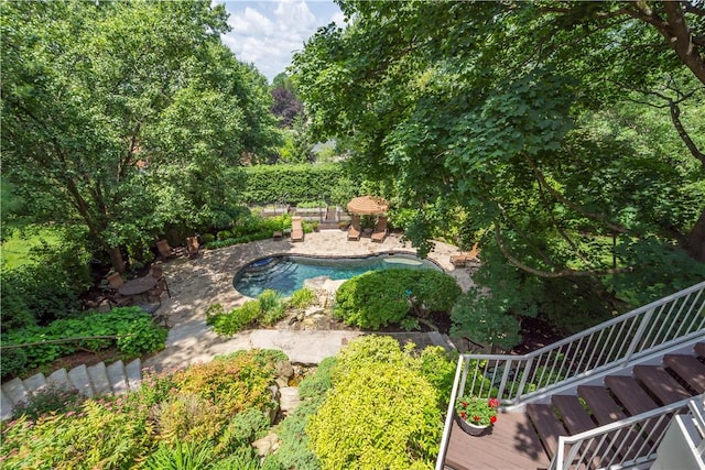60 Longuevue Dr, Mt Lebanon, PA 15228 - swimming pool featuring stairway and a patio area