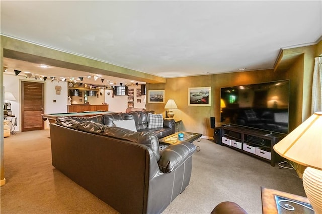 1026 Cambridge St, Harrison Twp, PA 15065 - carpeted living area with pool table