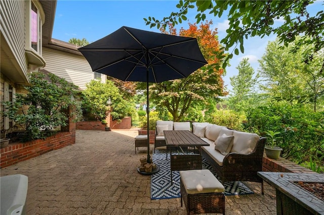 1026 Cambridge St, Harrison Twp, PA 15065 - view of patio with an outdoor living space