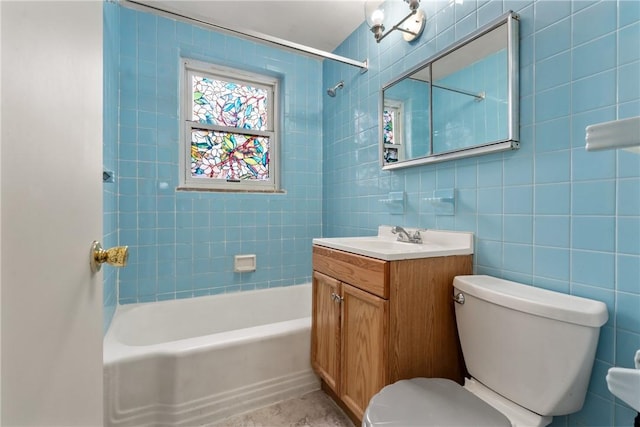 1113-1115 Woodbine, Stanton Heights, PA 15201 - full bath with vanity, tub / shower combination, and tile walls