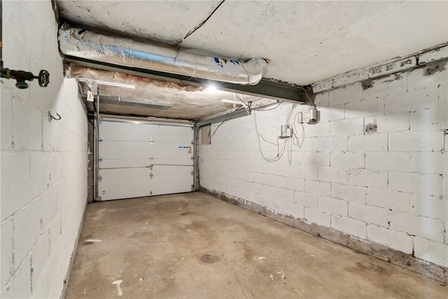 1113-1115 Woodbine, Stanton Heights, PA 15201 - garage featuring concrete block wall