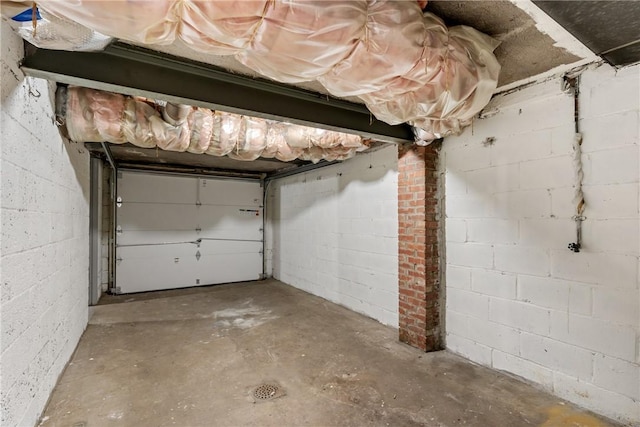 1113-1115 Woodbine, Stanton Heights, PA 15201 - garage featuring concrete block wall