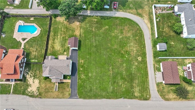 157 Elizabeth St, South Union Twp, PA 15445 - aerial view of property and surrounding area featuring a pool area
