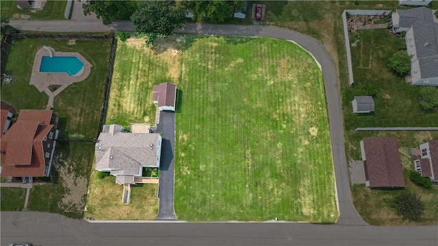 157 Elizabeth St, South Union Twp, PA 15445 - aerial overview of property's location with a pool area