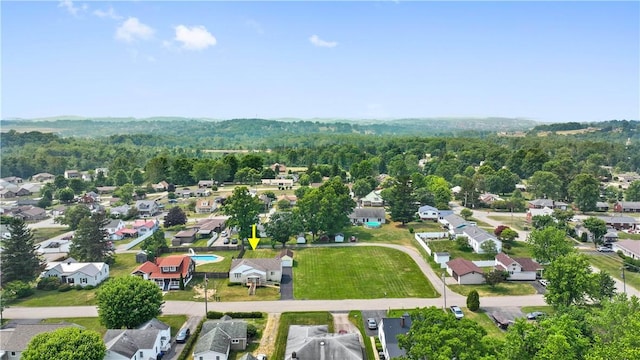 157 Elizabeth St, South Union Twp, PA 15445 - aerial view of residential area featuring a forest