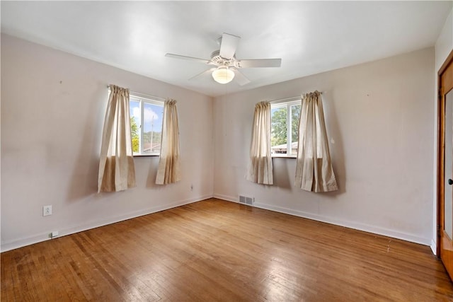157 Elizabeth St, South Union Twp, PA 15445 - unfurnished room featuring hardwood / wood-style floors and ceiling fan