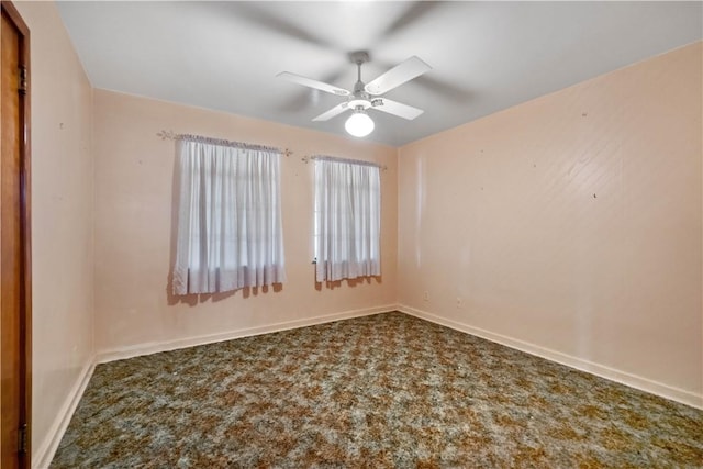 157 Elizabeth St, South Union Twp, PA 15445 - carpeted spare room with a ceiling fan and baseboards