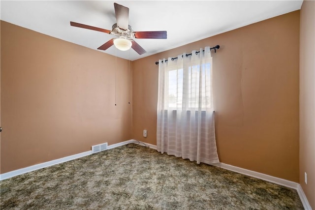 157 Elizabeth St, South Union Twp, PA 15445 - carpeted empty room with ceiling fan and baseboards