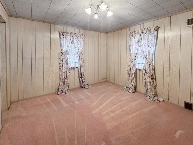 979 9th St, Taylor Twp, PA 16160 - unfurnished room with carpet flooring and wood walls