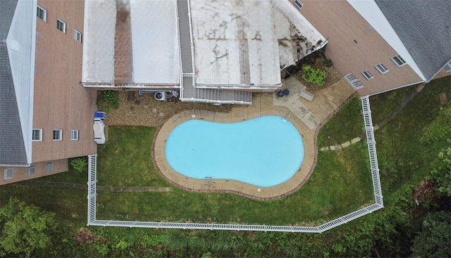 105 Camelot Dr, Mccandless, PA 15237 - bird's eye view of a pool area