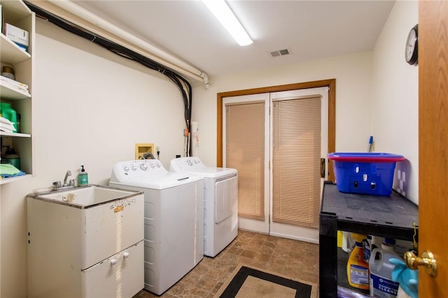 311 Oxbridge Ct, Ohara, PA 15238 - laundry room featuring independent washer and dryer and stone finish floors