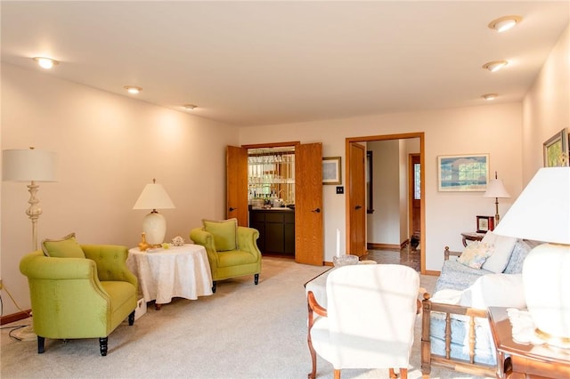 311 Oxbridge Ct, Ohara, PA 15238 - living area featuring light carpet and baseboards