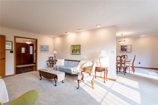 311 Oxbridge Ct, Ohara, PA 15238 - carpeted living area featuring baseboards