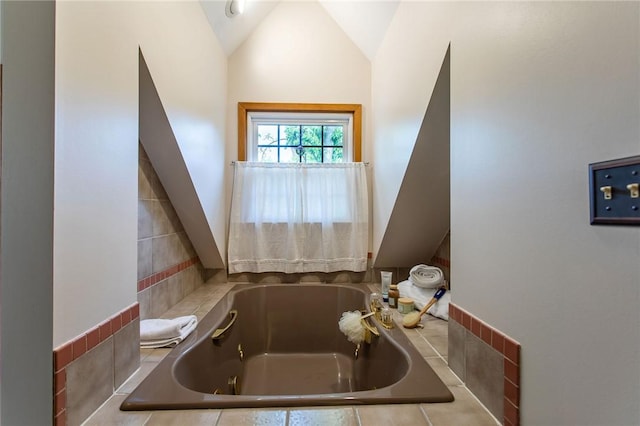 311 Oxbridge Ct, Ohara, PA 15238 - full bath with a garden tub and vaulted ceiling