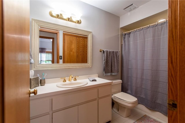 311 Oxbridge Ct, Ohara, PA 15238 - bathroom with vanity, tile patterned flooring, and a shower with shower curtain