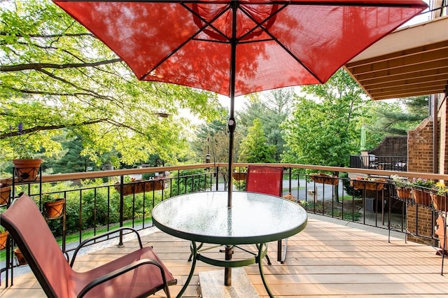 311 Oxbridge Ct, Ohara, PA 15238 - wooden deck featuring outdoor dining space