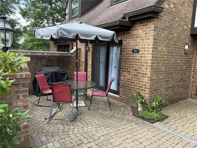 311 Oxbridge Ct, Ohara, PA 15238 - view of patio featuring outdoor dining area and area for grilling