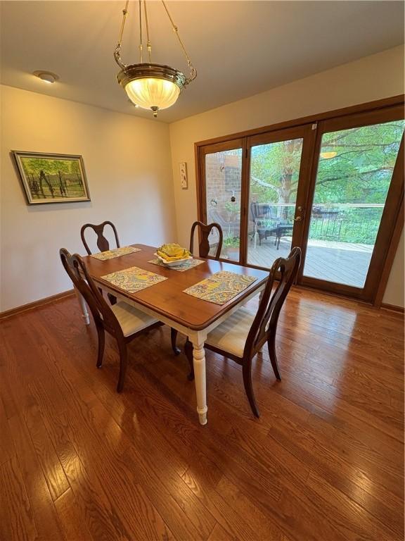 311 Oxbridge Ct, Ohara, PA 15238 - dining space with wood finished floors