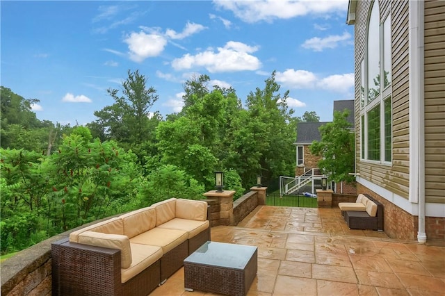 4127 Duckhorn Dr, Moon/Crescent Twp, PA 15108 - view of patio / terrace with an outdoor living space