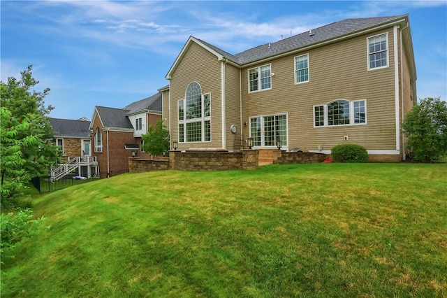 4127 Duckhorn Dr, Moon/Crescent Twp, PA 15108 - rear view of house featuring a lawn