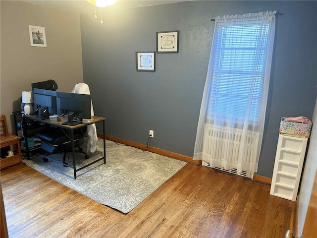 1109 N 2nd St, Jeannette, PA 15644 - office featuring wood finished floors and ceiling fan