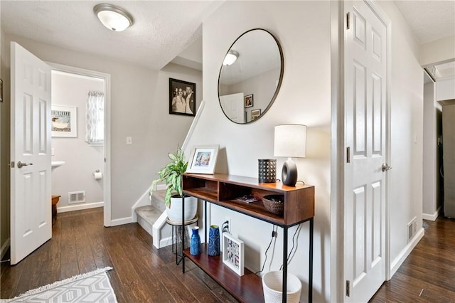 249 Clare Dr, North Strabane, PA 15317 - foyer featuring hardwood / wood-style floors and a textured ceiling