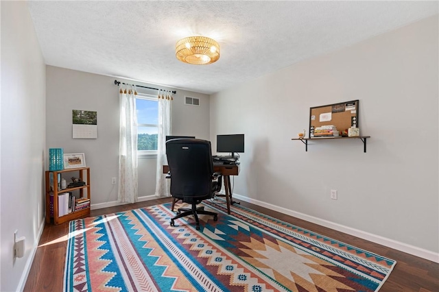 249 Clare Dr, North Strabane, PA 15317 - office with wood finished floors and a textured ceiling