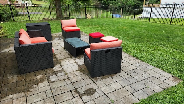 2583 Richard Rd, Franklin Park, PA 15090 - fenced backyard featuring a patio area and an outdoor living space