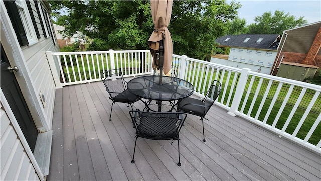 2583 Richard Rd, Franklin Park, PA 15090 - deck with outdoor dining area and a lawn