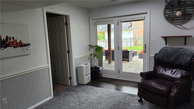 2583 Richard Rd, Franklin Park, PA 15090 - doorway featuring a wainscoted wall and wood finished floors
