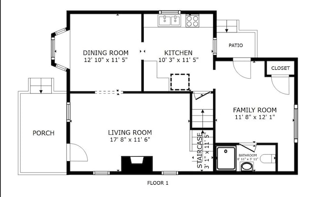 1009 Roselawn Ave, Harmony Twp, PA 15003 - view of floor plan / room layout