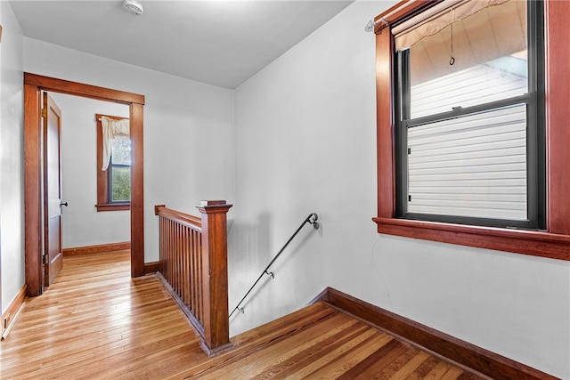 208 E 19th Ave, Munhall, PA 15120 - corridor featuring an upstairs landing and light wood-style floors