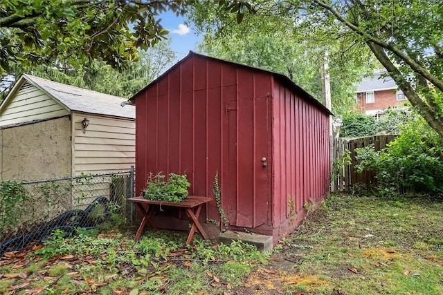 208 E 19th Ave, Munhall, PA 15120 - view of shed with a fenced backyard