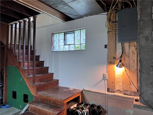 1077 Bechtol Ave, Sharon, PA 16146 - stairway with electric panel