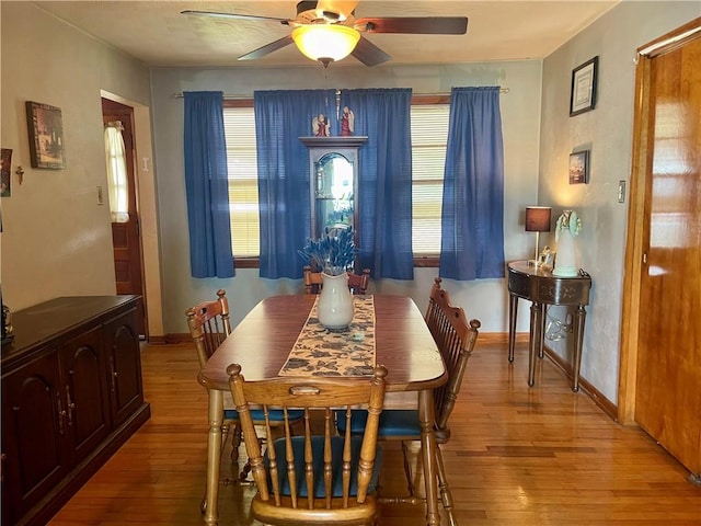 408 Ekin St, Elizabeth Twp/Boro, PA 15037 - dining area with light wood-style floors and ceiling fan