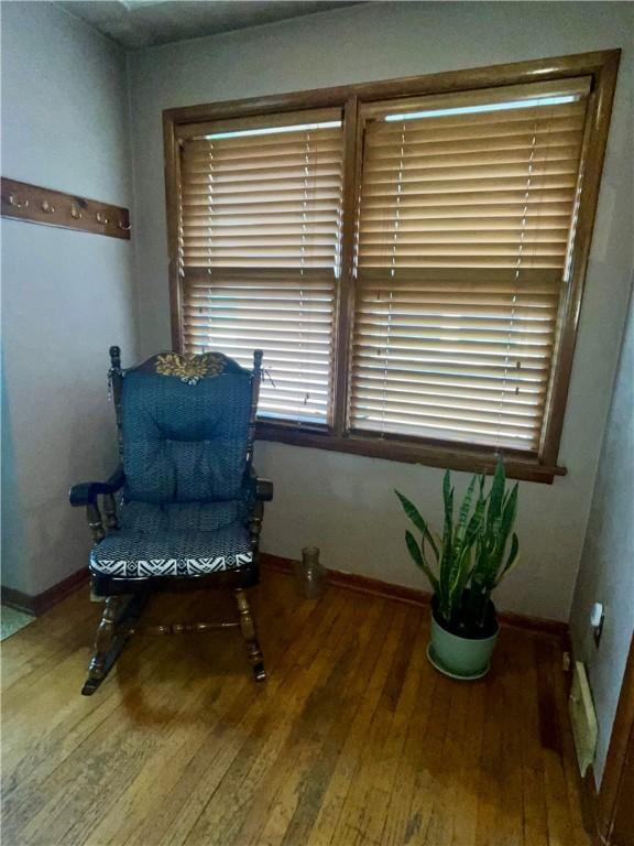 408 Ekin St, Elizabeth Twp/Boro, PA 15037 - living area with wood finished floors and baseboards