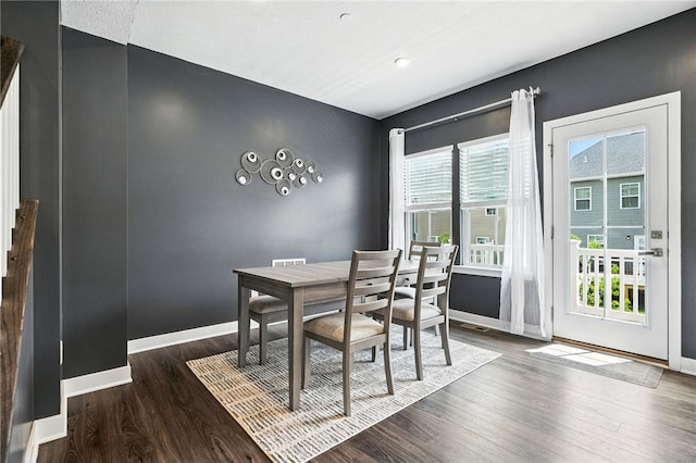 4022 Crown Dr, South Park, PA 15129 - dining area with wood finished floors and recessed lighting