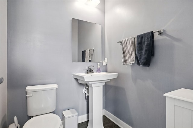 4022 Crown Dr, South Park, PA 15129 - half bath featuring toilet and baseboards