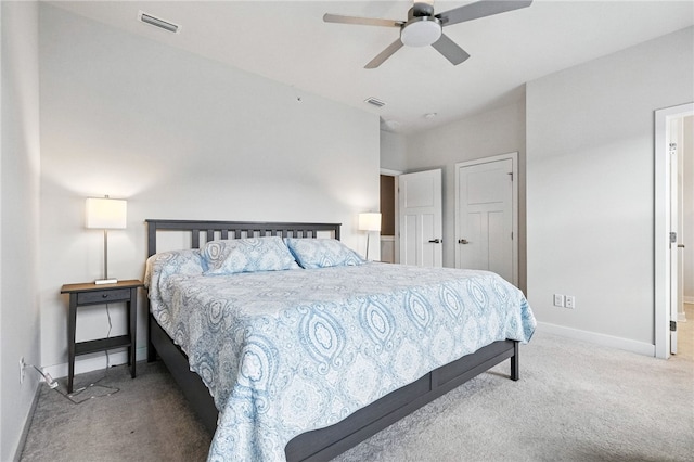 4022 Crown Dr, South Park, PA 15129 - carpeted bedroom with baseboards and ceiling fan