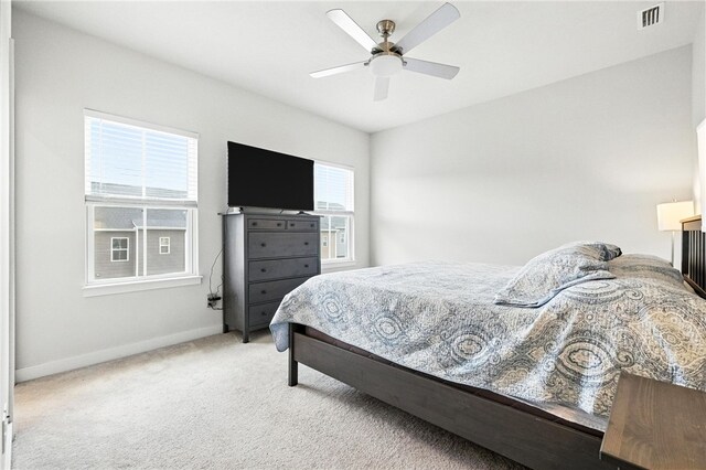 4022 Crown Dr, South Park, PA 15129 - carpeted bedroom featuring baseboards and ceiling fan