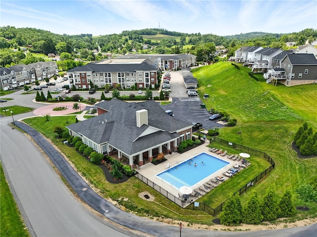 4022 Crown Dr, South Park, PA 15129 - bird's eye view of a pool area