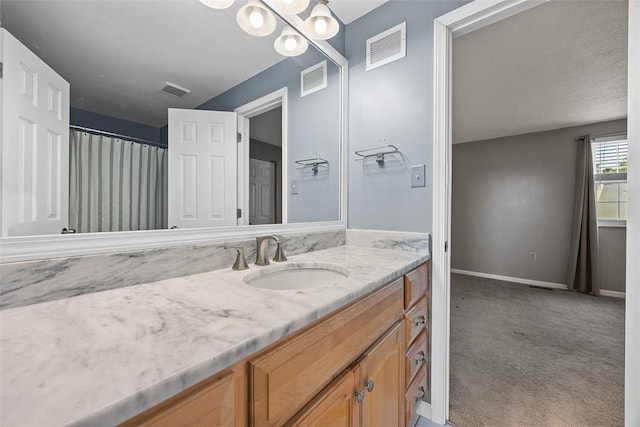 2692 Hunters Point Dr, Franklin Park, PA 15090 - bathroom featuring vanity and a chandelier