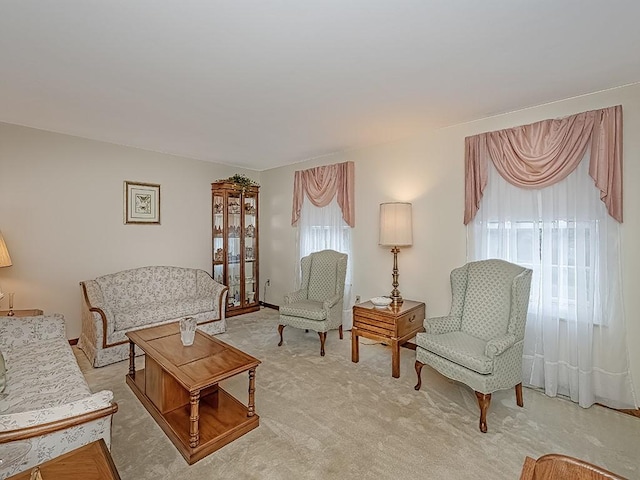 141 Clover Ln, Pine Twp, PA 15044 - living room featuring light carpet