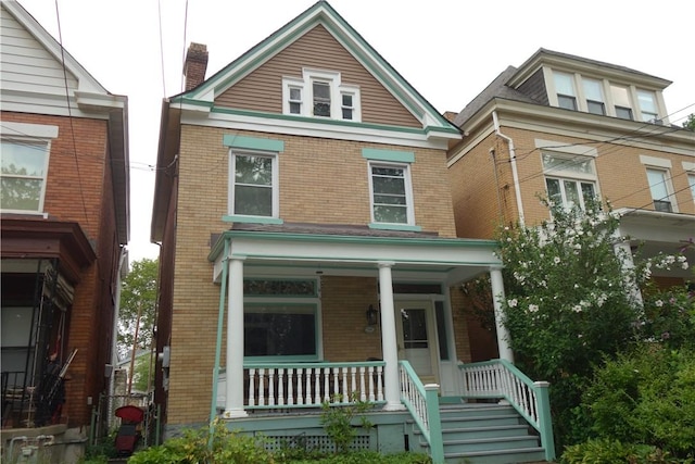540 Mifflin Ave, Regent Square, PA 15221 - view of front of house with a porch and brick siding