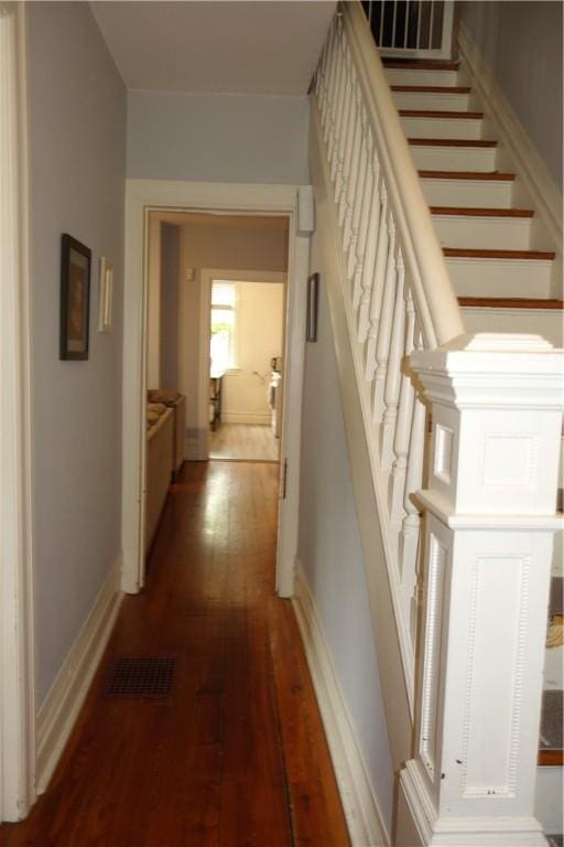 540 Mifflin Ave, Regent Square, PA 15221 - stairway with hardwood / wood-style flooring and baseboards