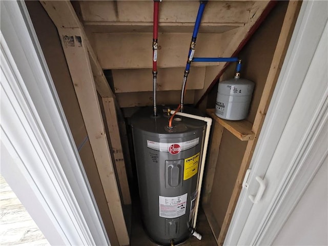 352 Hartzell School Rd, Marion Twp, PA 16123 - utility room featuring electric water heater