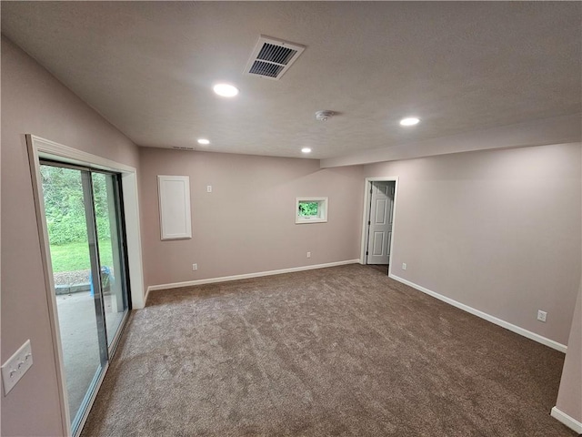 352 Hartzell School Rd, Marion Twp, PA 16123 - unfurnished room with recessed lighting and carpet