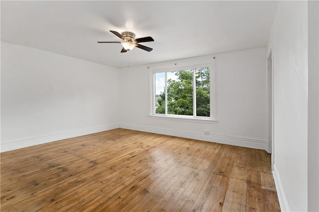 428 Card Ave, Wilmerding, PA 15148 - empty room with ceiling fan and wood-type flooring