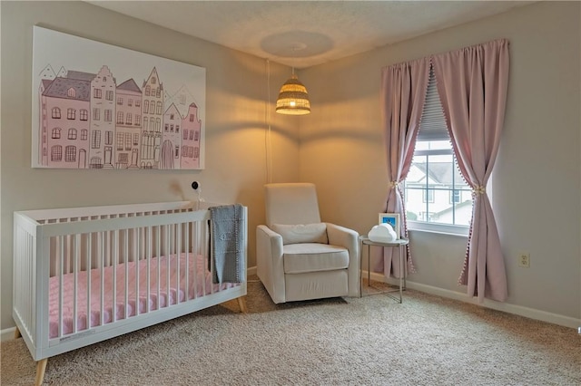 811 Sunset Cir Unit 811, Cranberry Twp, PA 16066 - carpeted bedroom featuring a crib and baseboards