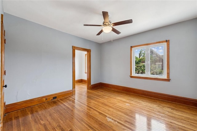 512 Alexander Ave, Southwest Greensburg, PA 15601 - unfurnished room with light wood-type flooring and ceiling fan